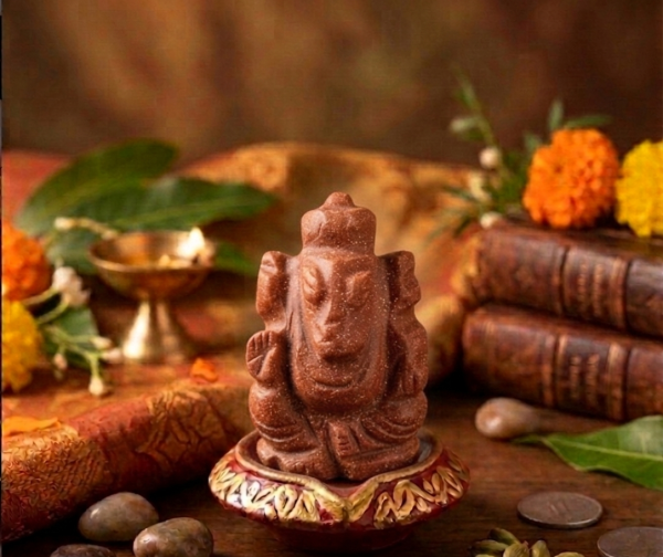 Ganesha Statue Sculpture Home Decoration Handmade Figurine Jade Stone Craft