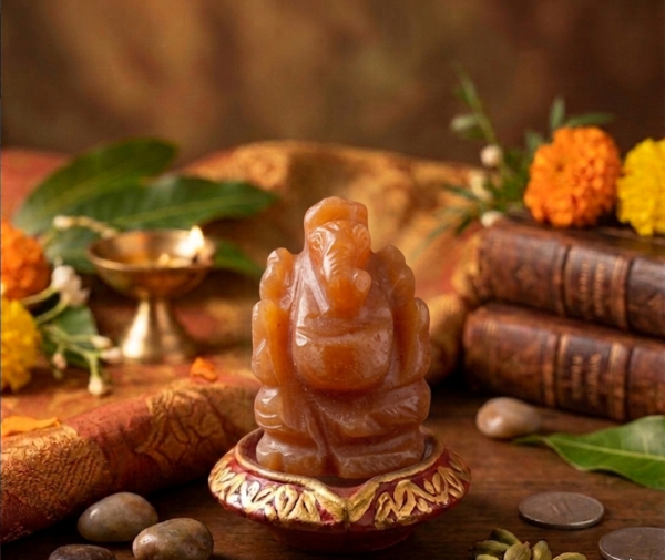 Ganesha Statue Sculpture Handmade Figurine Man-made Stone Resin Craft Home Decoration