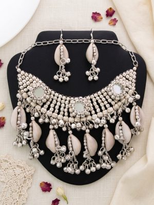 Shell Necklace Cowrie Shell Jewelry f1398