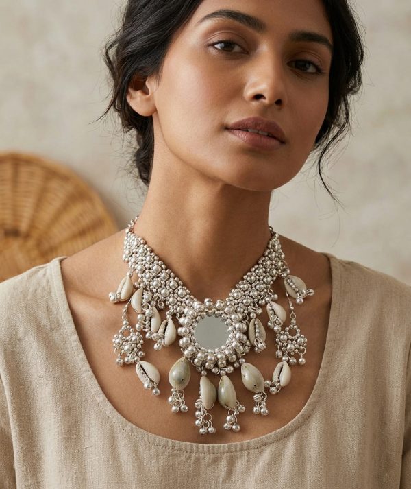 Gemini_Generated_Image_x7g5 Silver Plated Handmade Beaded Mirror Necklace f1422