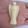 Charming Carved Angel I Vory Agate Sandstone Figurine Healing Reiki Feng Shui Craft 2 inches