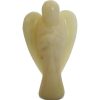 Charming Carved Angel I Vory Agate Sandstone Figurine Healing Reiki Feng Shui Craft 2 inches