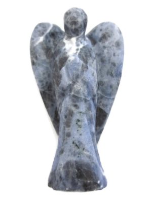 Angel Shape Crystal Sodalite Reiki Energy Stone Mascot Statue Home Decoration Craft Gift