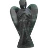 Green Jade Crystal Angel Gemstone Carved Figurine Feng Shui Healing Reiki Craft