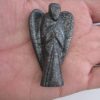 Pocket Guardian Angel Wings Tiger Eye Natural Gemstone Healing Angel Carved Figurines Home Decor