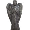 Pocket Guardian Angel Wings Tiger Eye Natural Gemstone Healing Angel Carved Figurines Home Decor