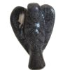 Pocket Guardian Angel Wings Tiger Eye Natural Gemstone Healing Angel Carved Figurines Home Decor
