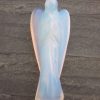 as8_1 Beautiful Angel Shape Crystal Stone Healing Reiki Energy Gemstone Pendant Figurine Gift For Home Decoration Crafts Gift