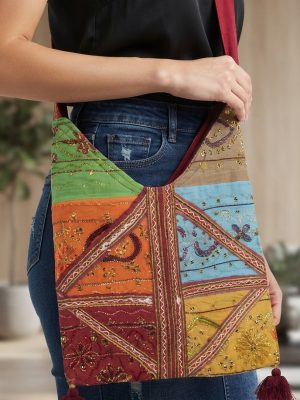 bag28_3 Embroidery Fabric Womens Fashion Shoulder Bag Bohemian Gypsy