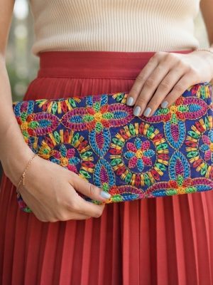 bag74_5 Bag Banjara Vintage Indian Clutch Purse Handmade Tribal Embroidery Bag