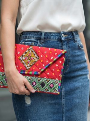 bag77_5 Bag Embroidered Banjara Gypsy Handbag Clutch Purse