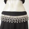 bt511 Waist Jewelry | Womens Belt | Tribal Belt | Gypsy Belt | Boho Belt | Handmade Beaded Belt | Sterling silver Plated | Belly dance Belt bt511