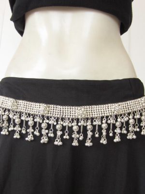 Waist Jewelry | Womens Belt | Tribal Belt | Gypsy Belt | Boho Belt | Handmade Beaded Belt | Sterling silver Plated | Belly dance Belt bt511