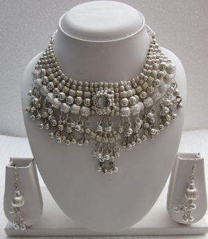 Statement Ethnic Metal Necklace Earrings Beaded Gypsy Free People Retro Bohemian f1424