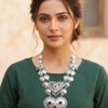 f1689 Vintage Banjara Tribal Dance Handmade Brass Necklace Hippie Girls Gift