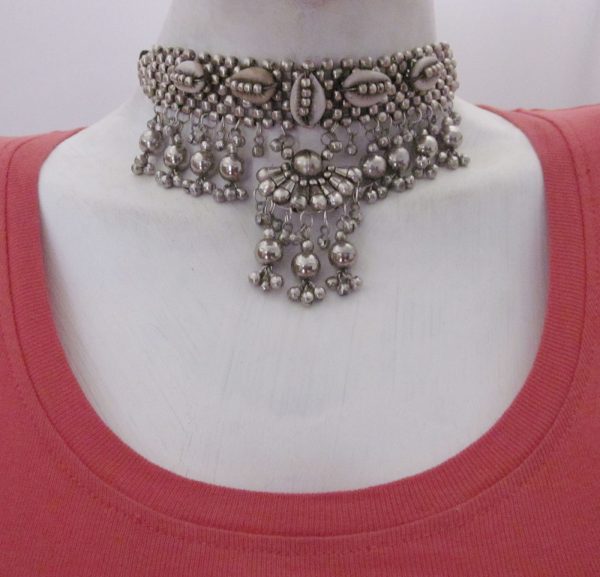 f1692_5 Artisan Vintage Cowrie Choker Necklace Womens Wedding Party Festival Bib X Jewelry f1692