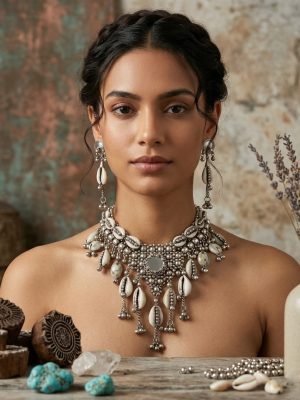 Silver fashion TRIBAL banjara Afghan Belly dance f266