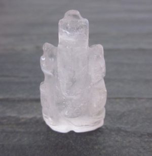 White Ganesha Statue Sculpture Handmade Jade Stone Ganesh Figurine Home Decoration