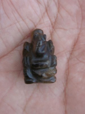 Ganesha Ornament Meditation Statue Sculpture Man-made Jade Stone Home Decoration