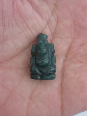 Ganesha Statue Sculpture Home Decoration Handmade Figurine Jade Stone Craft