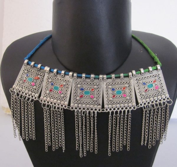 Statement Choker Necklace Fashion Jewelry Tribal Afghan Gypsy Boho Festival Gift