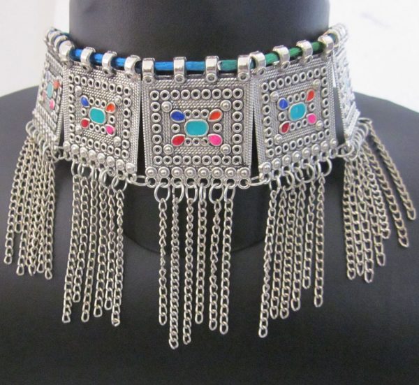 Statement Choker Necklace Fashion Jewelry Tribal Afghan Gypsy Boho Festival Gift