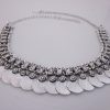oxidized german silver coin necklace/nk425_3 coin necklace handmade kolhapuri
