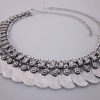 nk425_4 Coin Necklace Choker Vintage Boho Kuchi Gypsy Statement Fashion Jewelry Gift