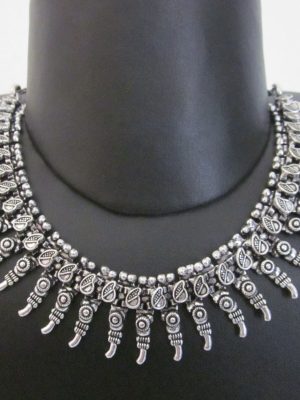nk426 Elegant Choker Necklace Vintage Boho Gypsy Ethnic Bollywood Punk Festival Style