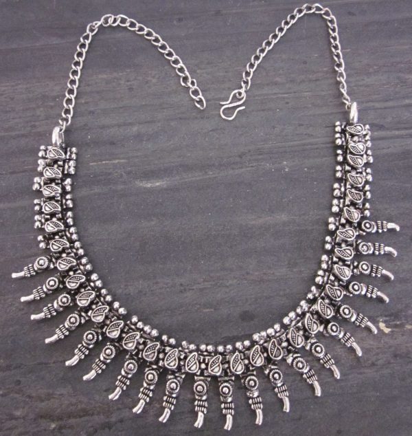 nk426_5 Elegant Choker Necklace Vintage Boho Gypsy Ethnic Bollywood Punk Festival Style