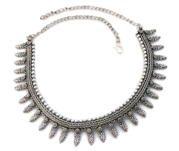 nk429_3 Choker Necklace Ethnic Tribal Kuchi Valentine Day Boho Gypsy Hippie Style Gift