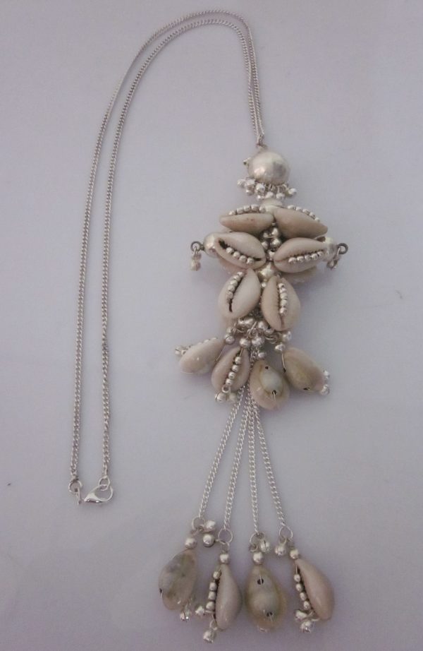 w485_4 Chain Long Cowrie Shell Tassel Festival Gift Girlfriends Hip Sweater Silver Fashion Costumes Jewelry