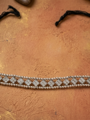 Antique Silver Plated Indian Saree Fashion Belt belta42