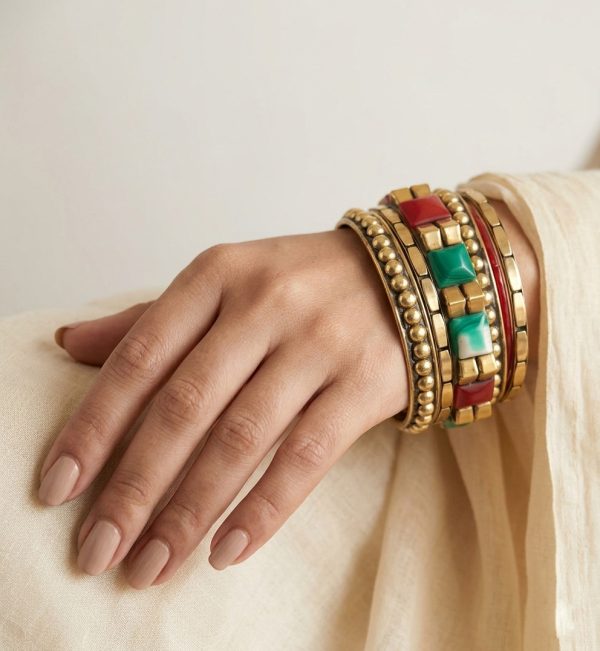 Handcrafted Ethnic Indian 2.6 Costume Jewelry BANGLE KANGAN y507
