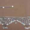 b179_2 Silver Oxidized Metal Multi Coin Belly Waist Chain for Women b179