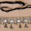 belta114_1 India Classic and Modern Ethnic Fashion Accessory Silver Oxidized belta114