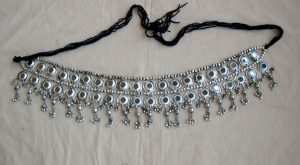 Silver Oxidized Pendant Belly Waist Chain Belt belta135