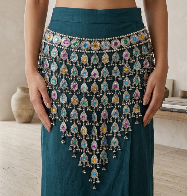 bj4 BELT Tribal Belly dance Dancing Kuchi Gypsy HIP SCARF bj4