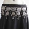 Silver Oxidized Pendent Belly Waist Chain for Women bt184
