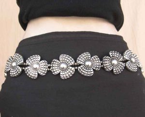 Design Stylish Oxidized Silver Kamarband for pents Girls & Women Belt bt337