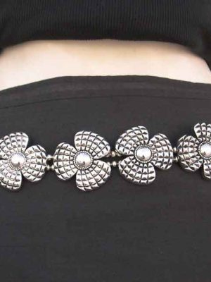 Design Stylish Oxidized Silver Kamarband for pents Girls & Women Belt bt337