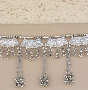 Kandora Traditional Antique Silver Waist Belt Kamarband girls bt382