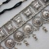 bt468_1 Garaba Dance Classic and Modern Ethnic Belt Fashion Accessory Silver Kandora bt468