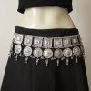 bt468_2 Garaba Dance Classic and Modern Ethnic Belt Fashion Accessory Silver Kandora bt468