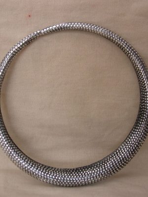 Tribal Banjara Cuff Silver Oxidized Metal Armlet cf23