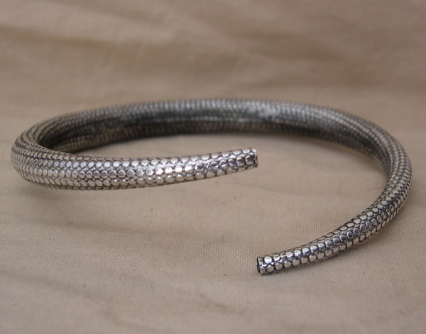 Tribal Banjara Cuff Silver Oxidized Metal Armlet cf23