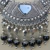 Women's Silver Oxidized Traditional Ethnic Alloy Jewellery Necklace Set f1310