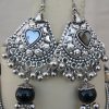 Women's Silver Oxidized Traditional Ethnic Alloy Jewellery Necklace Set f1310