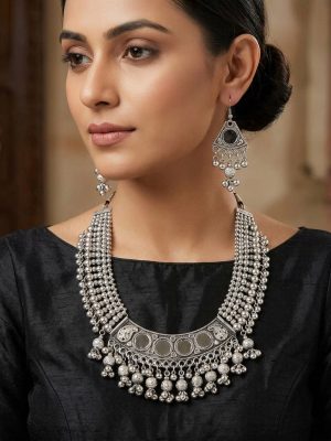 f1339 Fashion Boho Indian Style Tribal Necklace Navratri Jewelry f1339