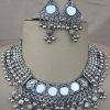 f1339 Fashion Boho Indian Style Tribal Necklace Earring Navratri Costume Jewelry f1339